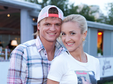 Olga Buzova with her husband Dmitry Tarasov