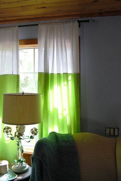 Curtains on the windows