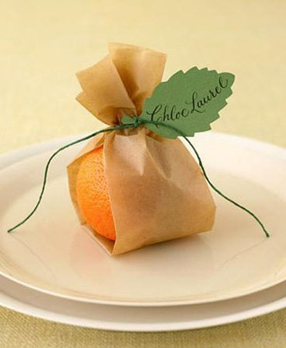 Decoration made of mandarin