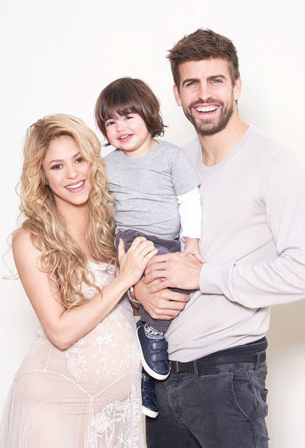Shakira og Gerard Piquet, søn af Shakira: fotos