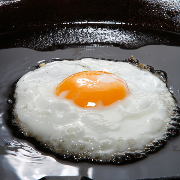 Cooking in a frying pan