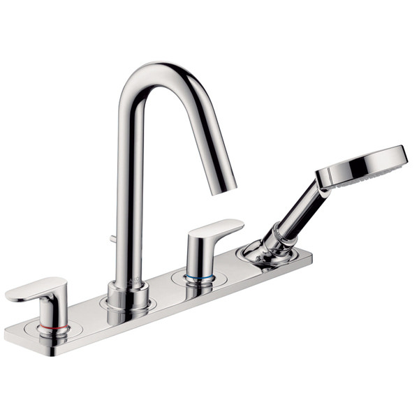 Mixer on the edge of the bath in four holes. The Axor Citterio M (Hansgrohe) collection, new.