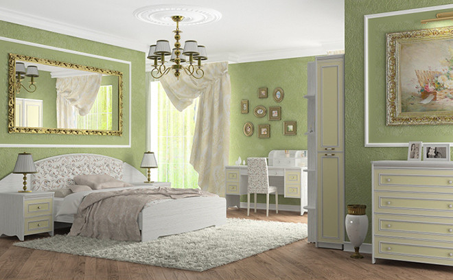 Belarusian furniture to buy in Rostov-on-Don, bedroom "Dragonfly-pastel"