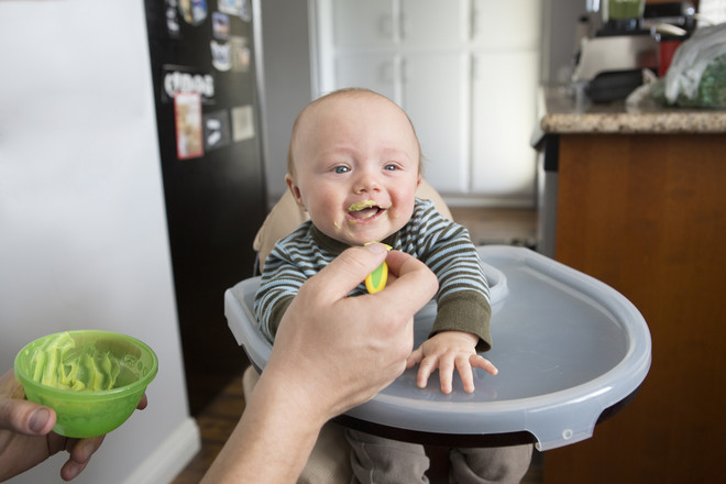 the menu for the child is 8 months old