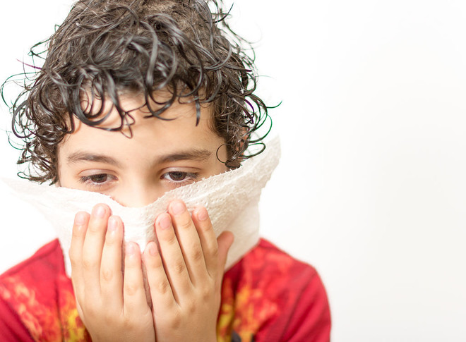dry paroxysmal cough in a child
