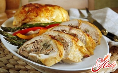 chicken stuffed with pancakes