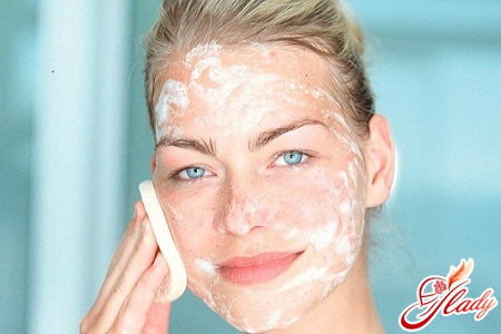 beautiful clean skin of the face
