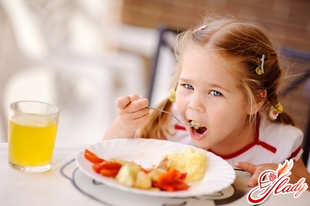 children's diet with gastritis