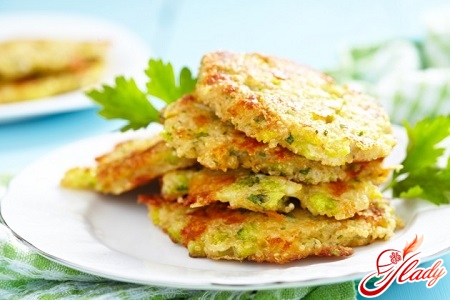 delicious potato pancakes from courgettes