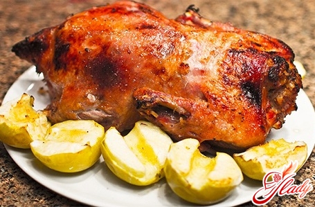 duck stuffed with apples