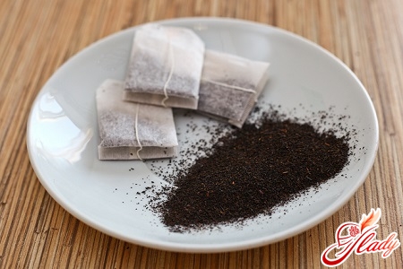 tea bag for the treatment of herpes