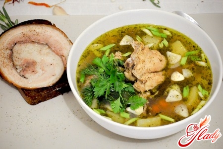recipe of buckwheat soup with chicken