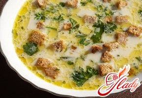 cheese soup with sausage