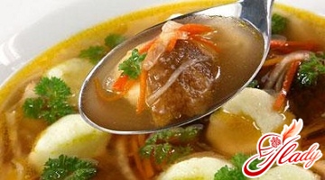 soup with dumplings