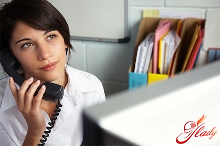 communication with the employer by phone