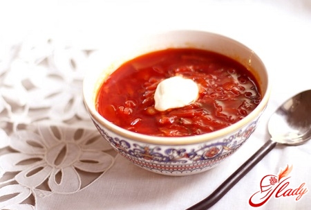 recipe for borsch with beets
