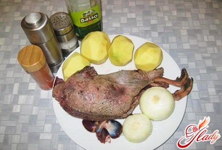ingredients for baking ducks