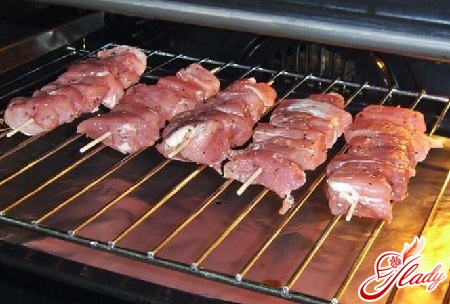 recipes of shish kebab in the oven