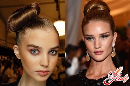 how beautifully to assemble hair into a bun