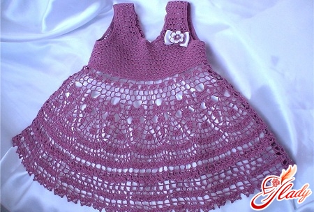 knit crochet dress for girl