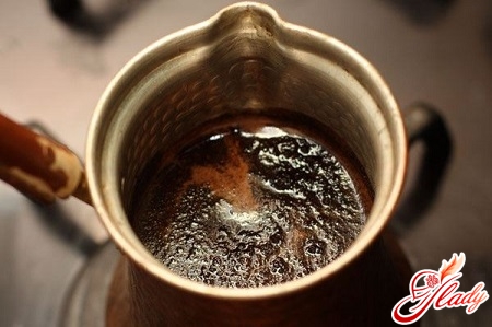 boiling of ground coffee in turkey