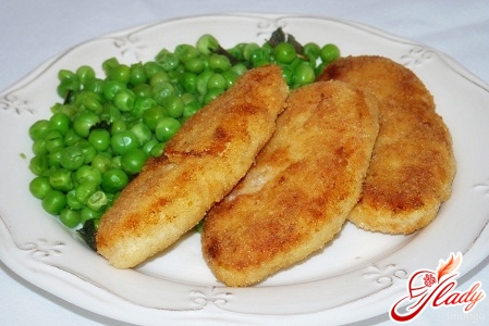 cutlets from minced chicken