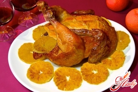 tasty chicken with oranges