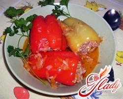 pepper stuffed with meat and rice