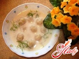 soup with dumplings