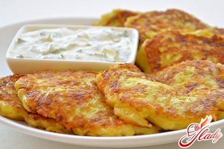 delicious squash pancakes with cheese