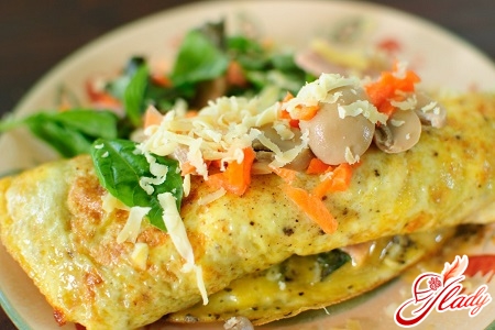 omelette with additives