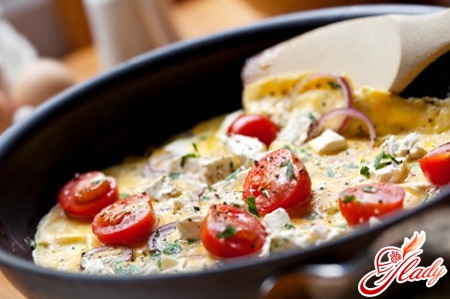 omelette with tomatoes