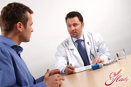 man in consultation with a doctor