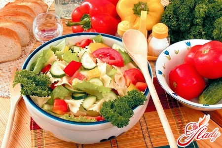 light vegetable salads