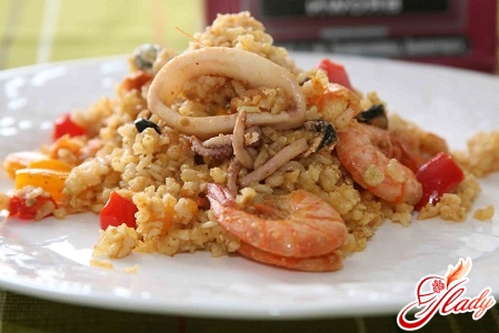 pilaf with squid