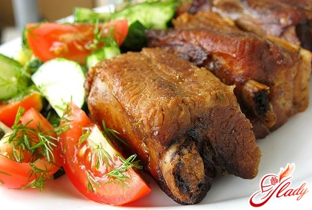 pork ribs with vegetables