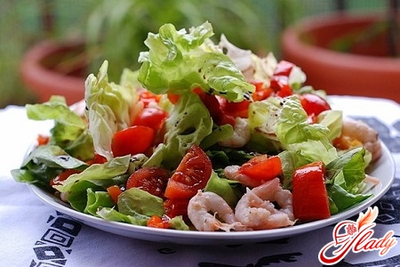 shrimp salad with cucumber