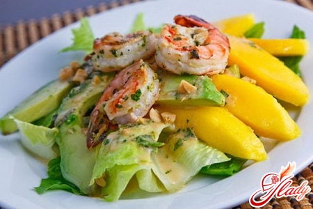 mango and shrimp salad