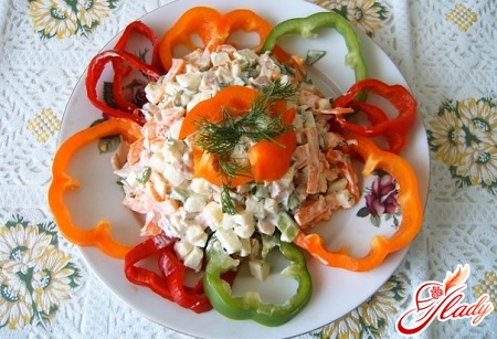 salad with chicken and apple