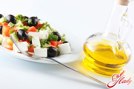 salads with vegetable oil