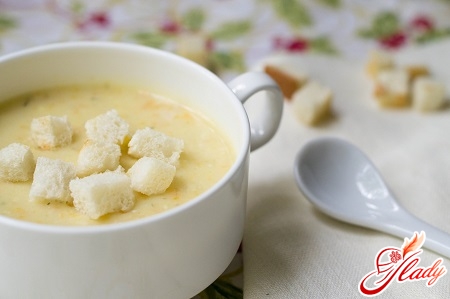 delicious cheese cream soup