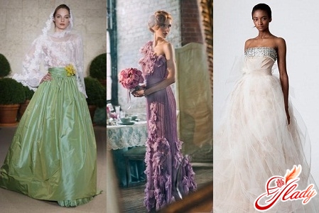 The color of the wedding dress according to the times of the year