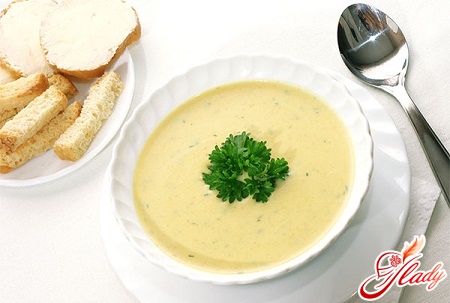 cheese soup with melted cheese