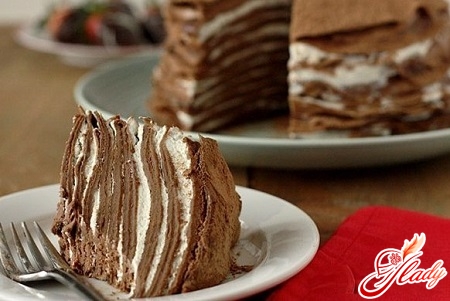 chocolate pancake cake