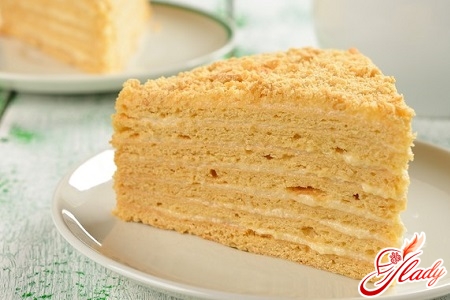 cake Napoleon recipe with sour cream