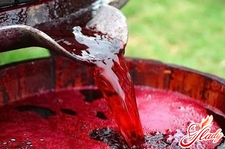 fermentation of wine from jam