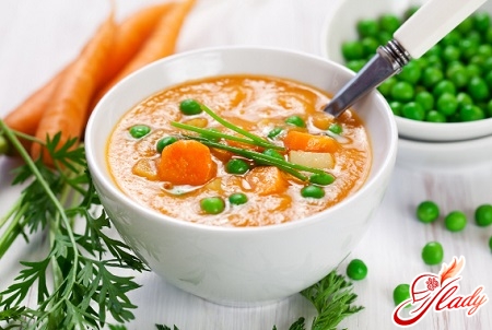 diet soup puree from vegetables