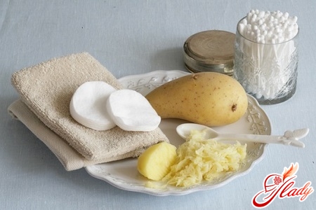 Kartoffelmasken zur Behandlung